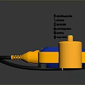 Practical Household Supplies With Yellow Float Switch Black Cable And Cylindrical Container