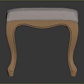 Elegant Tufted Bench With Soft Upholstery And Wooden Curved Legs