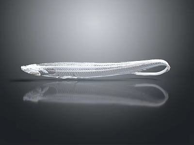 Detailed Anatomical Organ Structure With Hair Fibers In White 3D Rendering 3d model
