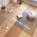 Stylish 800x800 Wood Grain Floor Tiles With Continuous Pattern And Home Decor