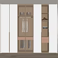 Modern minimalist wardrobe 3d model