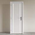 Bedroom door, interior door, single door, swing door 3d model