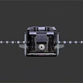 Detailed Futuristic Mechanical Structure With Multiple Modules And Extended Arm