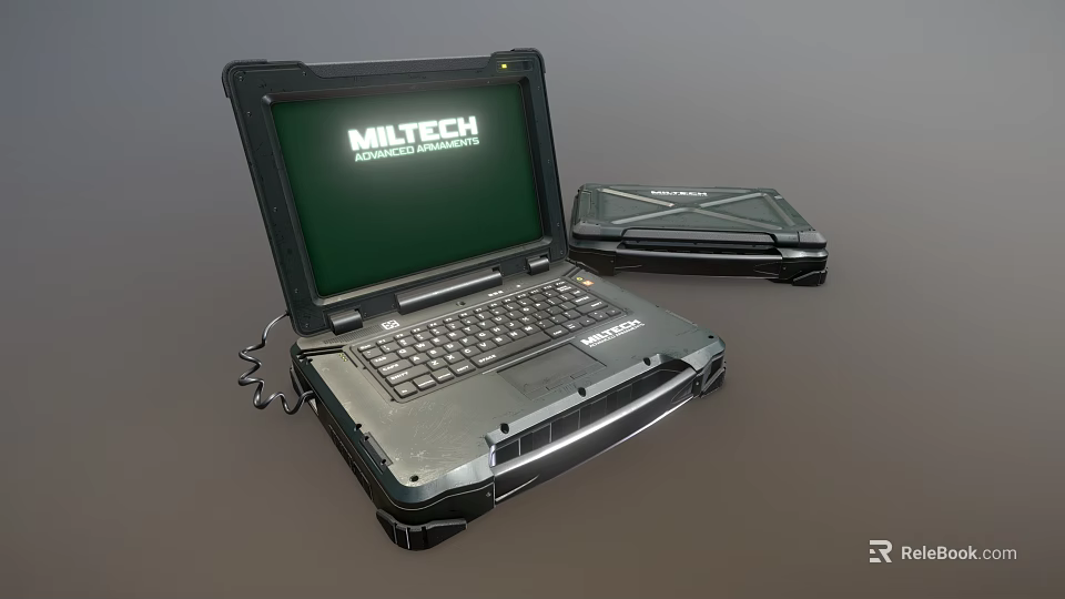 MILTECH Rugged Laptop With Durable Construction And Clear Screen 3d model 