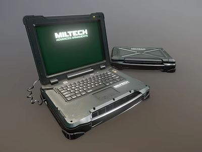 MILTECH Rugged Laptop With Durable Construction And Clear Screen 3d model