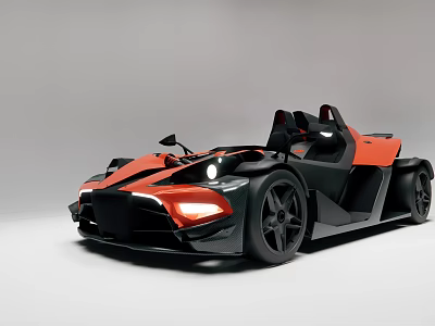 Convertible sports car 3d model