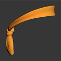 Orange Bow Tie Shaped Silicone Household Tie For Daily Home Use