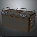 Heavy Duty Industrial Rusty Metal Equipment Container With Dual Handles And Valves