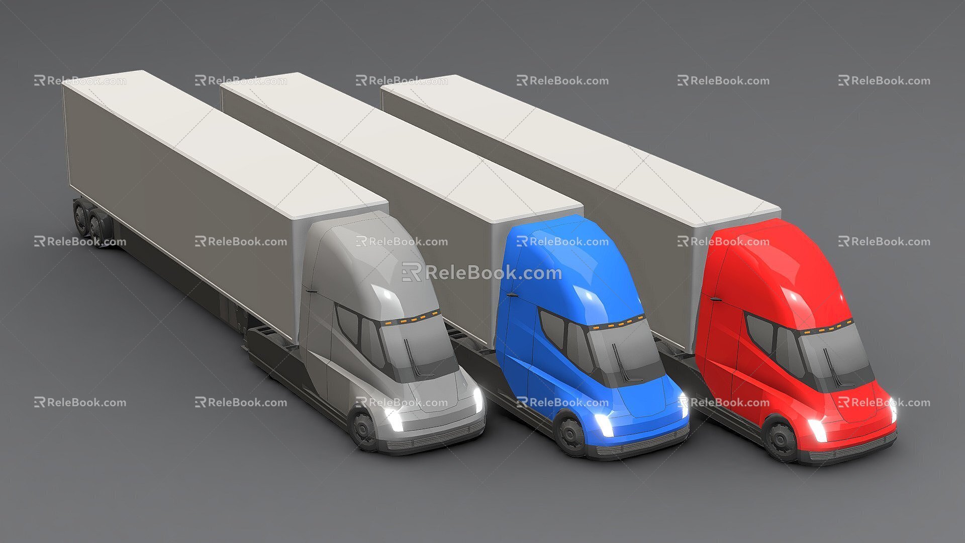 Tesla semi-trailer 3d model