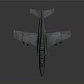 Military Aerospace Aircraft Model With Camouflage Paint And Cockpit Design