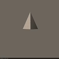 Modern Triangular Fabric Wall Lamp with Soft Lighting Mounted on Light Colored Wall
