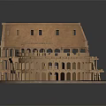 Detailed Roman Colosseum Model Showcasing Classical Architectural Structure With Circular Base 3d model