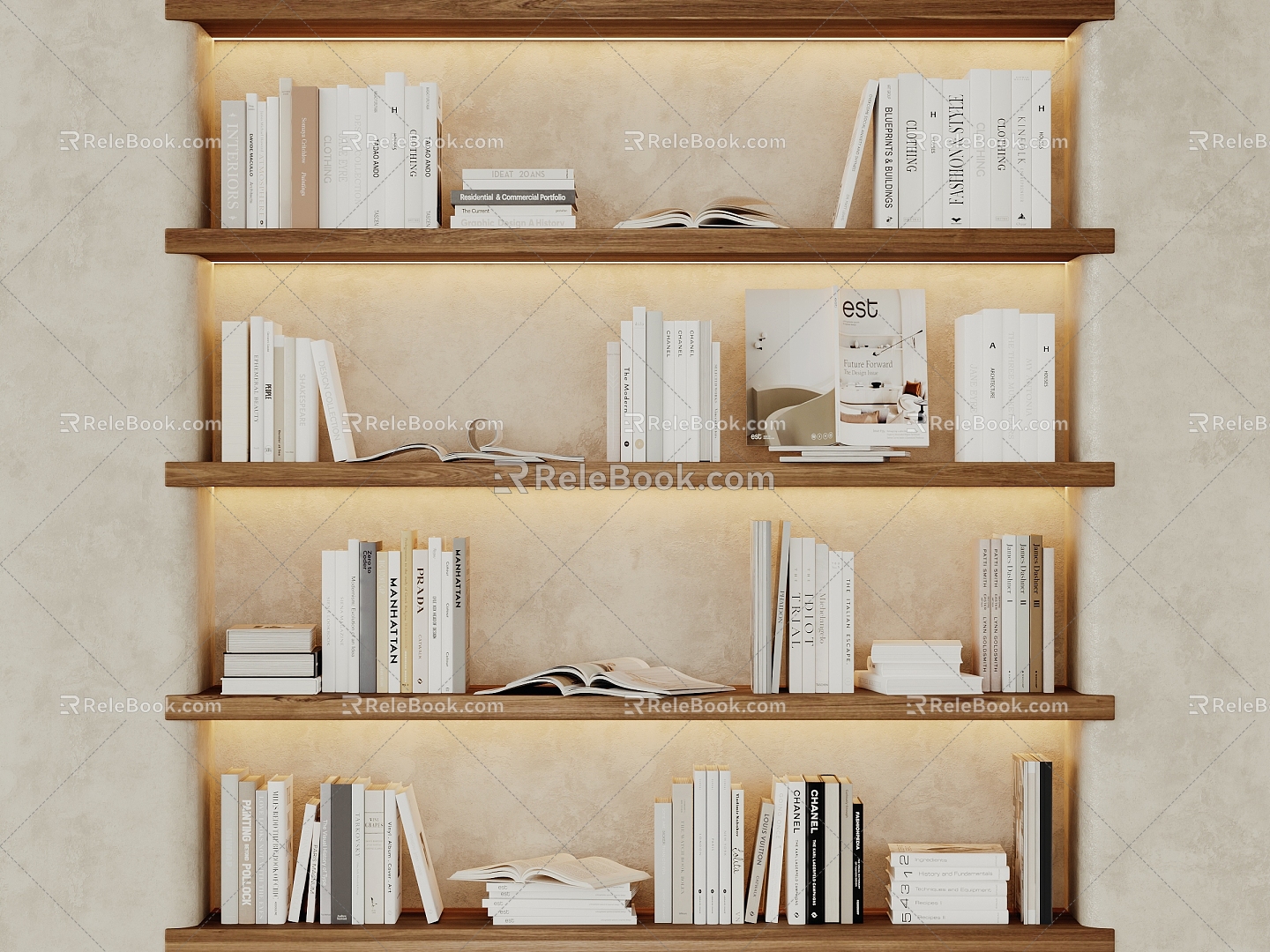 Books 3d model