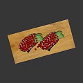 Delicious Nori Wrapped Sushi Rolls With Red Fish Roe On Wooden Board