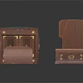 Wooden Storage Boxes And Drawer Cabinets With Decorative Designs In Various Sizes