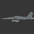 Detailed Military Fighter Jet Model With Open Cockpit And Weapon Attachments