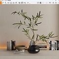 Modern Floriculture Green Plant Ornaments Green Plant Potted Vase Potted Plant 3d model