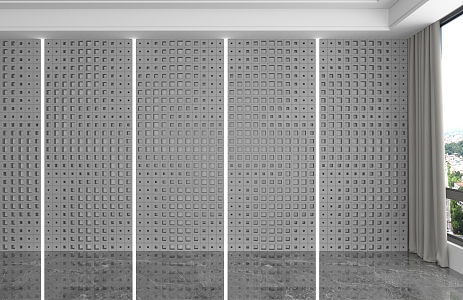 Modern background wall 3d model