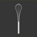 Stainless Steel Kitchen Whisk With Simple Design For Home Baking And Cooking