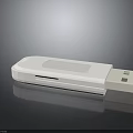 White USB Electronic Device Portable Storage Accessory With Compact Plug And Play Feature