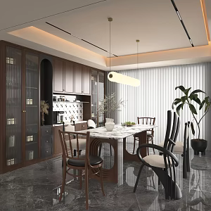 Modern Restaurant 3d model