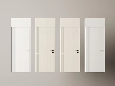 Simple interior door top door top door room door bedroom door swing door single door kitchen toilet door 3d model