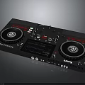 Numark DJ Controller Electronic Equipment with Dual Turntables Display Screen and Control Knobs