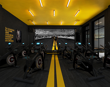 Modern Gym 3d model