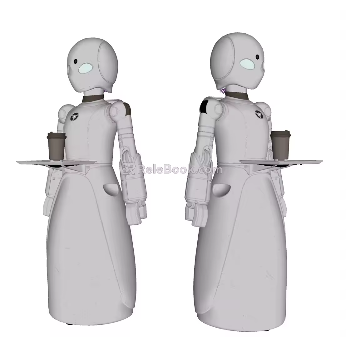 Modern Robot Restaurant Robot 3d model
