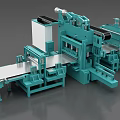 Industrial Manufacturing Equipment Featuring Conveyor Belt And Metal Processing Machinery
