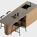 Nakajima Table and Chair 3d model
