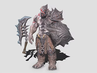 Orc Warrior Berserker 3d model