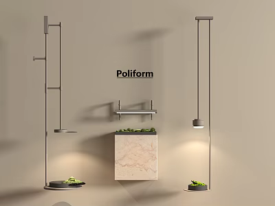 Modern Light Luxury Wall Lamp Landscape Wall Lamp Living Room Wall Lamp Long Wall Lamp Light Box Round 3d model