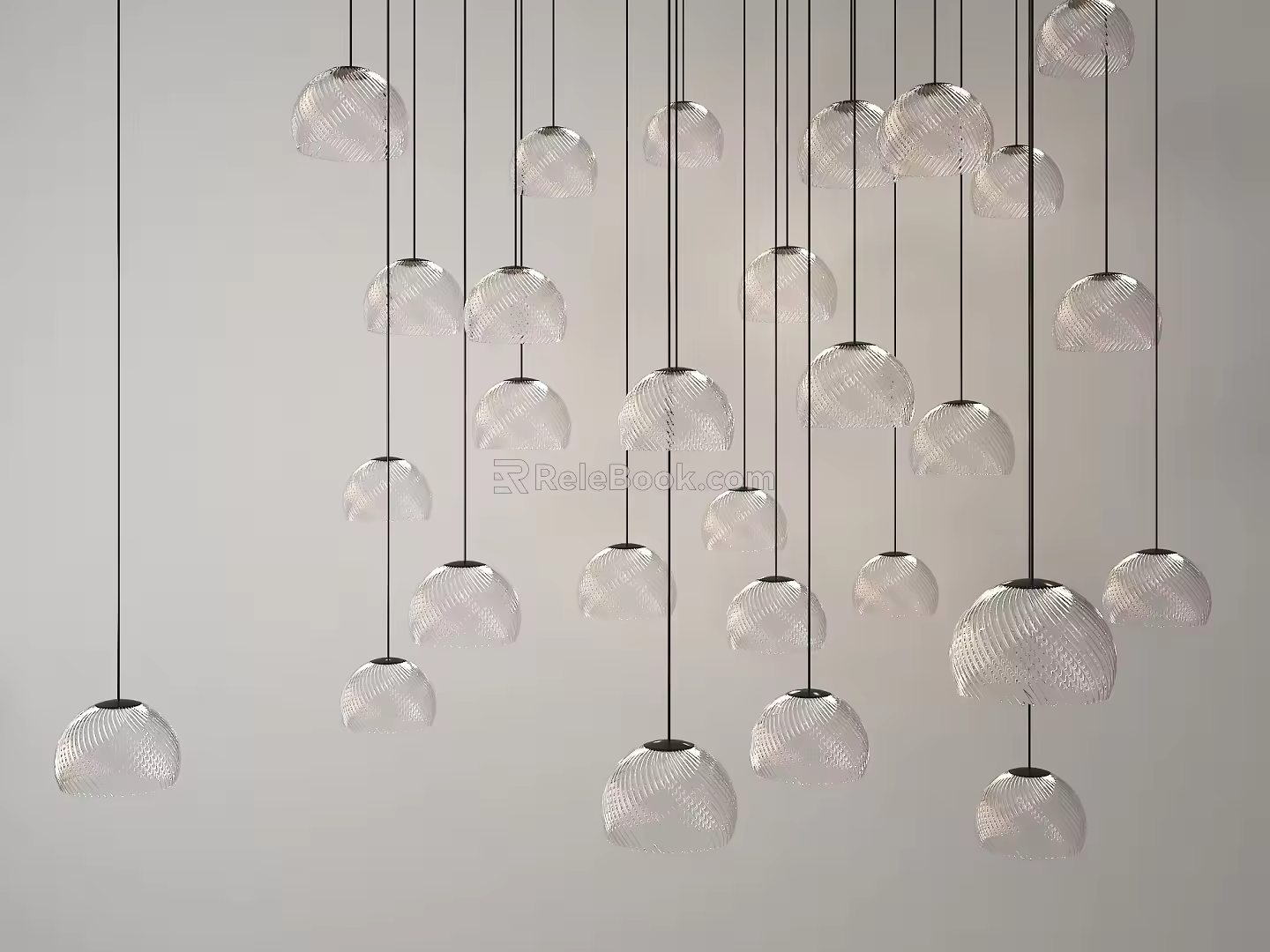Modern Crystal Ceiling Crystal Ball Ceiling Round Ceiling Semi-Circular Ceiling Spherical Ceiling Random Spherical Ceiling 3d model