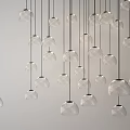 Modern Crystal Ceiling Crystal Ball Ceiling Round Ceiling Semi-Circular Ceiling Spherical Ceiling Random Spherical Ceiling 3d model