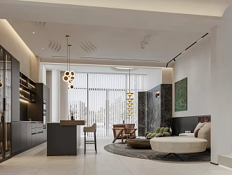 Modern Beauty Salon Hall Beauty Reception 3d model