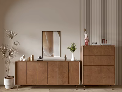 Modern Wood Grain Cabinet Simple Style Cabinet Whole Cabinet Sideboard Balcony Cabinet Storage Cabinet Entrance Cabinet 3d model