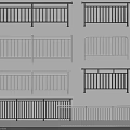Modern Fence Railings With Black White Gray Designs For Outdoor Use