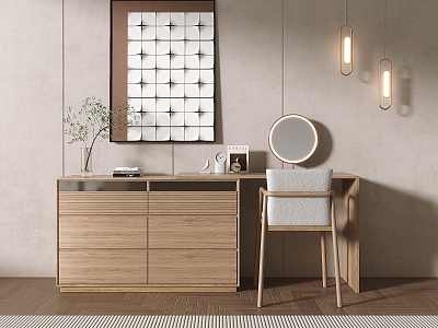 Modern Dressing Table Solid Wood Dressing Table model