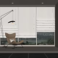 Modern Curtains 3d model