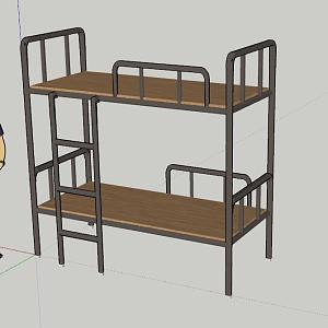 Modern Bed-and-Boot Dormitory Bed-and-Boot Furniture 3d model