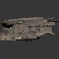 Unique Layered Rock Formation With Textured Surfaces And Natural Stone Structures