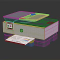HP Office Color Printer Appliance With Display Screen And Color Printing