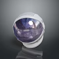 Futuristic Weapon Inspired Astronaut Helmet Featuring Starry Space View Design
