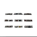 Various Decorative Throw Pillows In Mixed Colors And Textures For Home Decoration