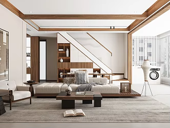 modern living room 3d model