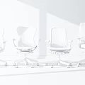 Modern Office Chairs On Wheels With Mesh Backs In Multiple Colors For Workspace