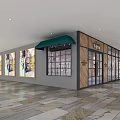 Modern Clothing Store Interior With Wooden Metal Racks Hanging Clothes And Bright Lighting
