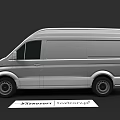 Silver Renault Master Bus With Box Truck Exterior Design Features