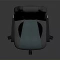 Ergonomic Modern Gaming Chair With Gray Teal Upholstery Breathable Holes And Wheels